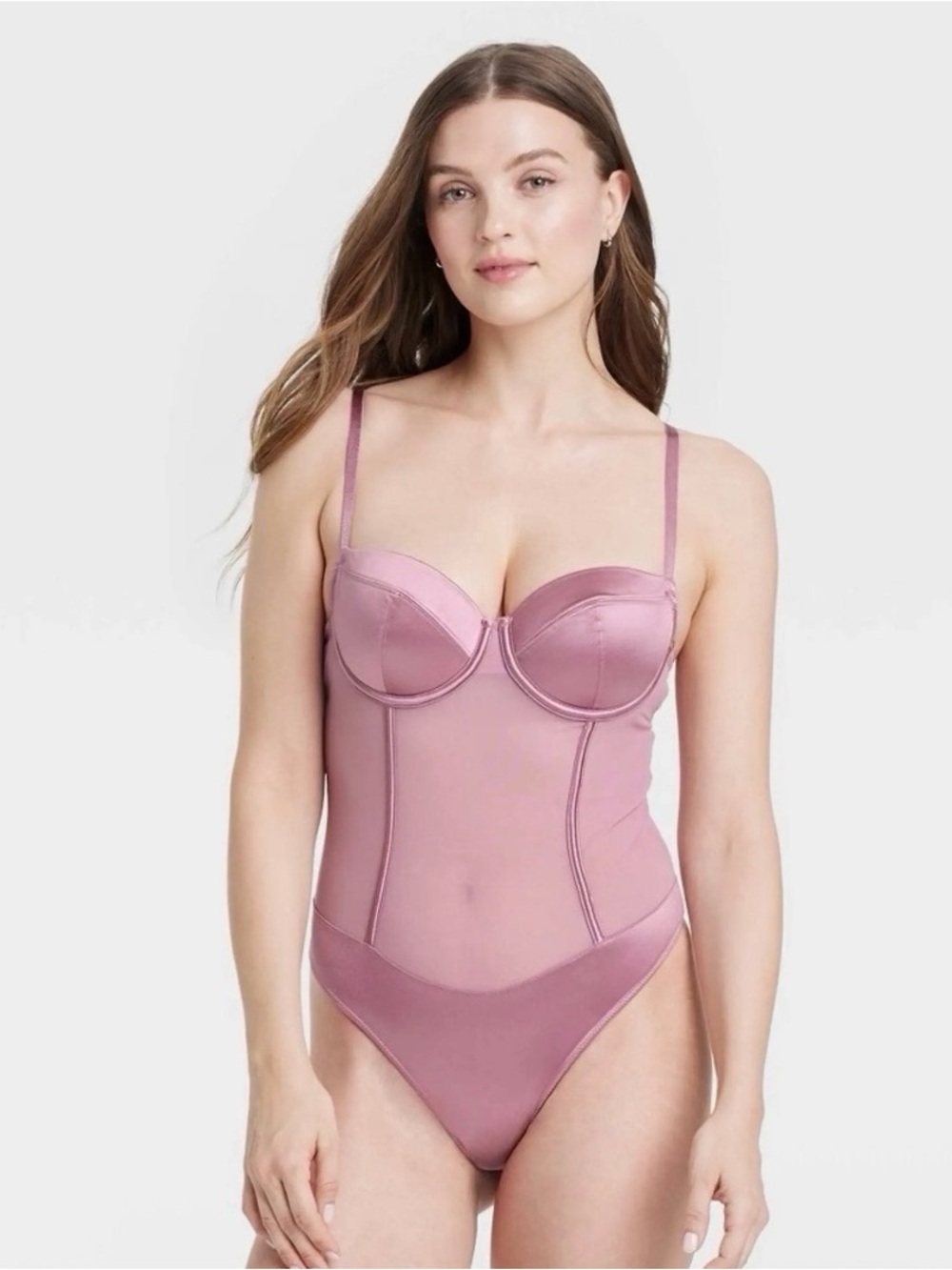 Auden Mauve Pink Bodysuit XS